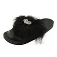 thumbnail image 1 of ZTTD Women Love Rhinestone Slippers Sole Colored Shiny Rhinestones Women Sandals And Slippers Women's Slipper A, 1 of 9