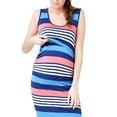 thumbnail image 1 of ZTTD Women Maternity Sleeveless Comfy Stripe Print Nursing Dress for Breastfeeding, 1 of 8