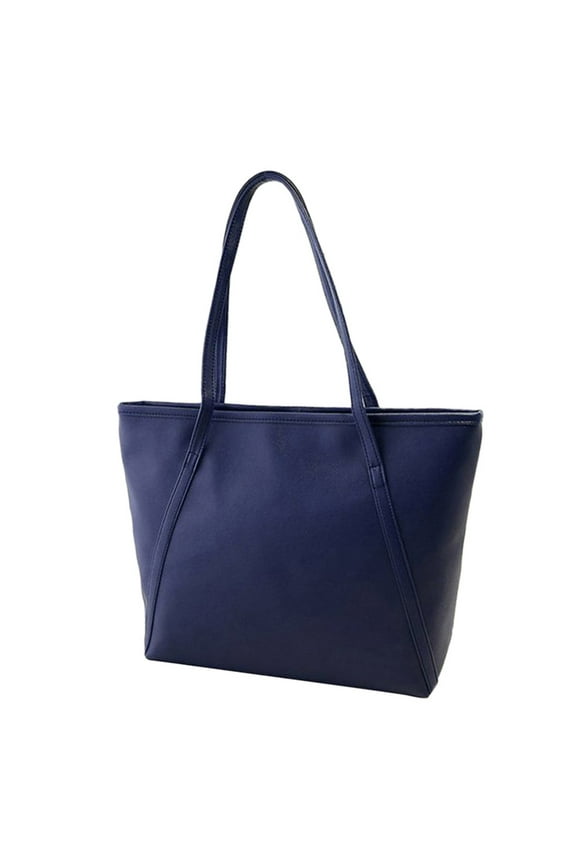 Women Solid Simple High Capacity Messenger Handbag Totes Satchel Shoulder Bags