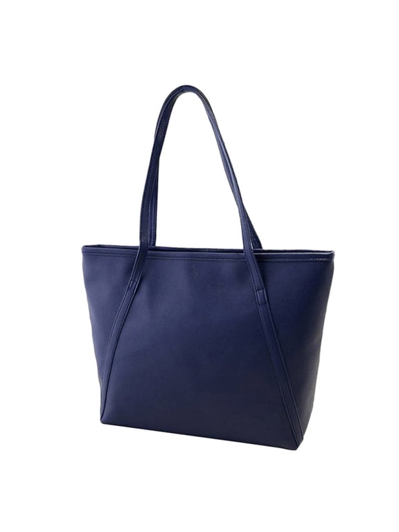 Women Solid Simple High Capacity Messenger Handbag Totes Satchel Shoulder Bags