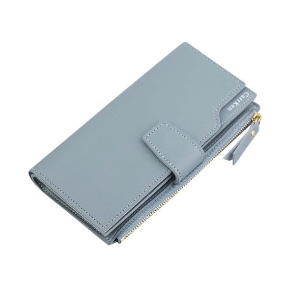 ZTTD Women Wallet Long Zipper Wallet Clutch Bag Female Fashion Three-Fold Purse