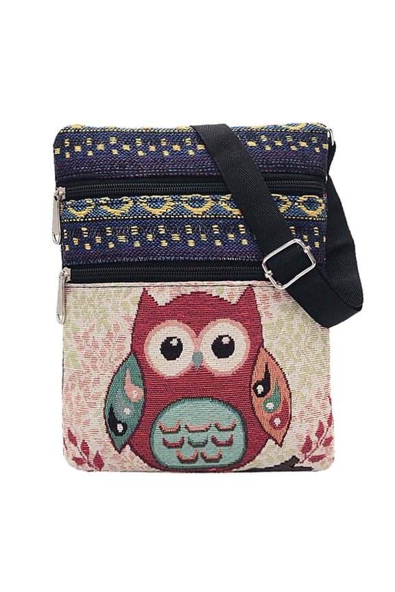Women's Canvas Cartoon Handbag Shoulder Messenger Bag Ladies Satchel Tote Bags A