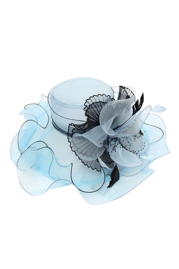 Women's Hair Clip Hat Women Church Cap Wide Brim Summer Sun Hat for Party Wedding Women's Fascinators