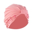 thumbnail image 1 of ZTTD Women's Hat Fashion Women Solid Nail Bead India Hat Muslim Cancer Chemo Beanie Wrap Cap Wrap Caps for Women, 1 of 2