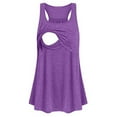 thumbnail image 1 of ZTTD Women's Maternity Loose Comfy Pull-up Nursing Tank Tops Vest Breastfeeding Shirt Sleeveless Round Neck Solid Color Tops, Sizes S-2XL, 1 of 8