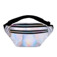thumbnail image 1 of ZTTD Women's Men's Crossbody Bags Waist Bag Men and Women Shiny PU Waist Bag Multi Functional Color Single Shoulder Body Bag Women's Men's Bag, 1 of 3