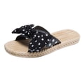 thumbnail image 1 of ZTTD Women's Shoes Wear Non-Slip Comfortable Fashion Bow Polka-Dot Slippers Black, 1 of 9