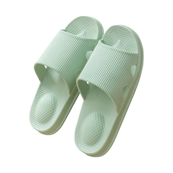 ZTTD Women's Shower Slippers Non Slip Shower Sandals Beach Slippers Indoor Outdoor Slippers Bathroom Shoes Green