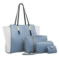 thumbnail image 1 of ZTTD Women's Tote Bags Fashion Lady Leather Three Piece Shoulder Bag Wallet Shoulder Bag Portable Crossbody Bag Women's Bag, 1 of 9