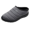 thumbnail image 1 of ZTTD Women's Winter Plus Velvet Keep Warm Outdoor Waterproof Snow Cotton Slippers Gray, 1 of 9