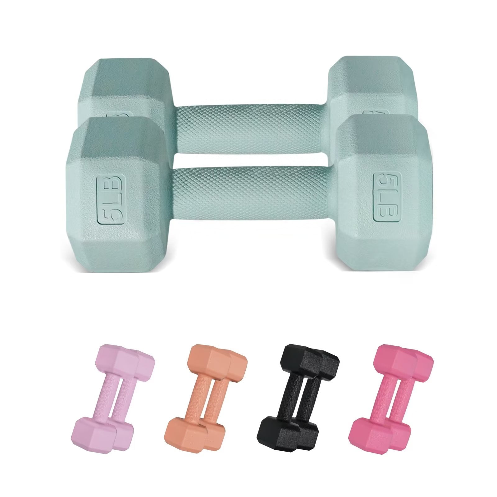 ZTTENLLY Dumbbell Sets - 5/10/15/20/25/36 lb Dumbbells Pair Hand Weights  Set of 2 - Easy Grip - Free Arm Weights for Men and Women, Home Gym  Exercise Equipment for Workouts Fitness Strength Training 