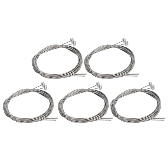 ZTTO 10 Pieces Stainless Steel Bike Brake Cable Inner Wire Replacement Set for Mountain Bikes Front and Rear 70.9 inches / 1800 mm Length 0.06 inches / 1.5 mm Diameter Cycling Shift Wire Accessories