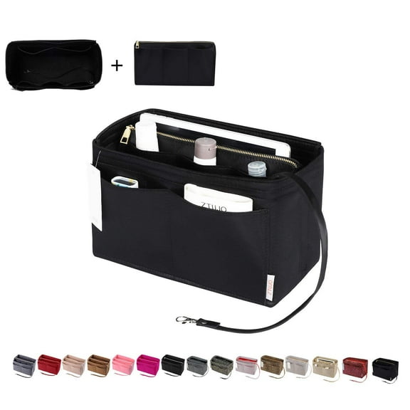 ZTUJO Purse Organizer, Felt Bag organizer with zipper