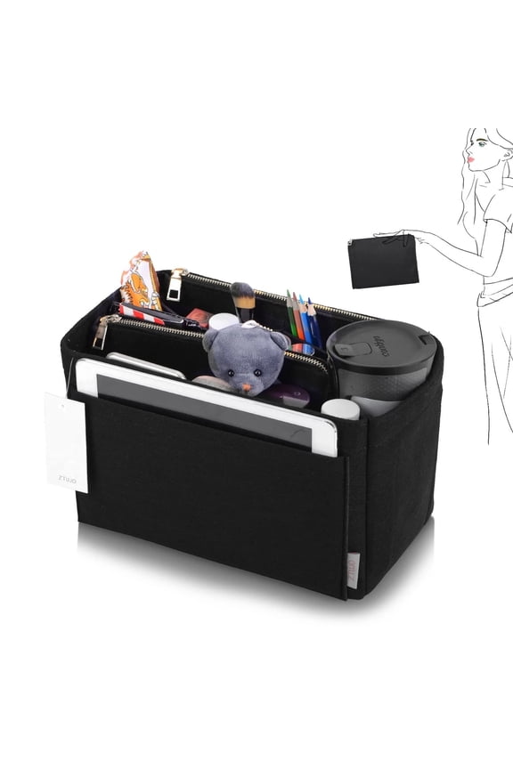 Purse Organizer Insert, Felt Bag Organizer For LV Speedy, Neverfull, Graceful, Tote, Shaper