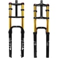 thumbnail image 1 of ZTZ 20/26 inch 4.0 Fat Tire Bike Air Suspension Fork - 180mm Travel, 135mm Hub Spacing, QR 9mm, Double Crown Shock Absorber Fork for MTB Fat Snow Beach E-Bike, 1 of 7