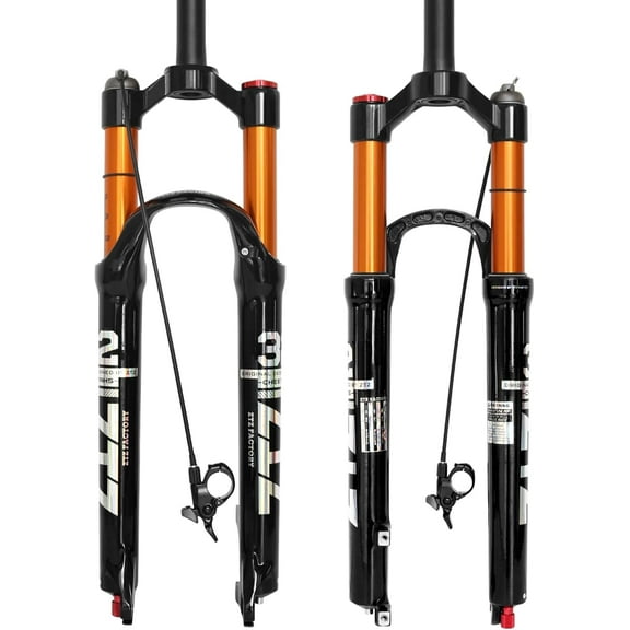 ZTZ 26/27.5/29 inch MTB Air Suspension Fork,120mm Travel, 1 1/8 Straight Tube, QR 9mm*100mm, Manual/Remote Lockout, Ultralight Front Fork for XC/AM Mountain Bike