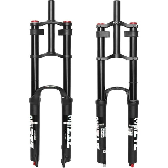 ZTZ 26/27.5/29 inch Mountain Bike Air Suspension Fork,180mm Travel,QR 9x100mm, 1-1/8 Straight Steerer, Ultralight Double Shoulder Design Front Fork