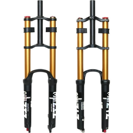 ZTZ 26/27.5/29 inch Mountain Bike Air Suspension Fork,180mm Travel,QR 9x100mm, 1-1/8 Straight Steerer, Ultralight Double Shoulder Design Front Fork