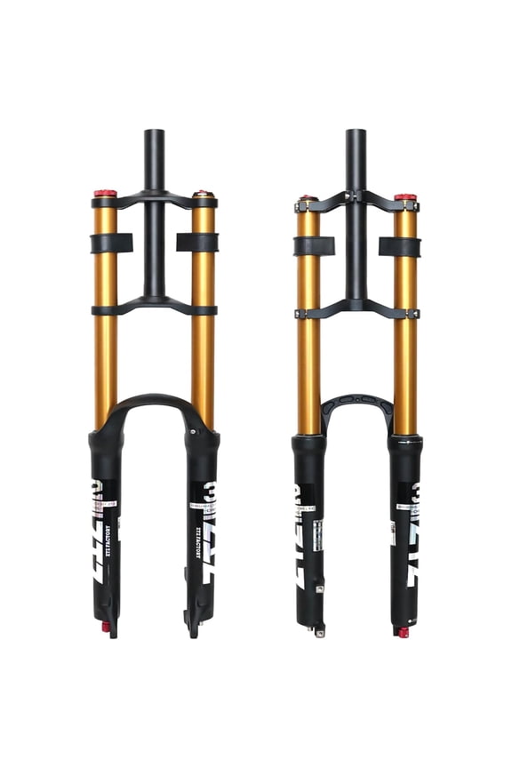 26/27.5/29 inch Mountain Bike Air Suspension Fork,180mm Travel,QR 9x100mm, 1-1/8 Straight Steerer, Ultralight Double Shoulder Design Front Fork
