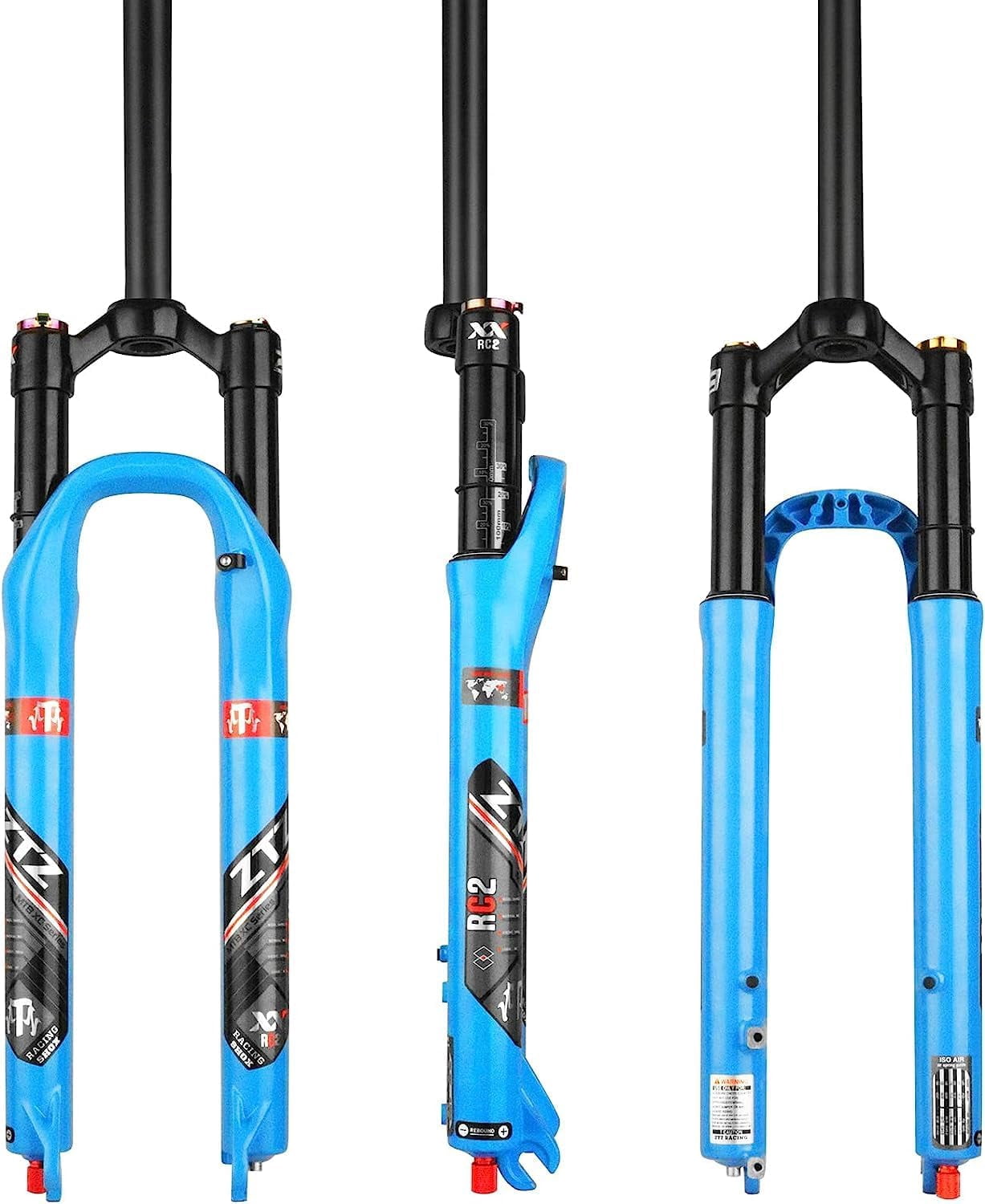 Ztz Racing Forks ZTZ 26/27.5/29 MTB Air Suspension Fork, Travel 120mm, Rebound Adjust ...
