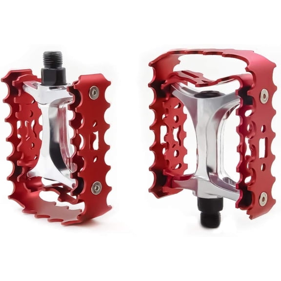 ZTZ MTB Pedals Mountain Bike Pedals 9/16 Sealed Bearing,Aluminum Antiskid Durable Bicycle,Bike Platform Pedals Lightweight for BMX MTB