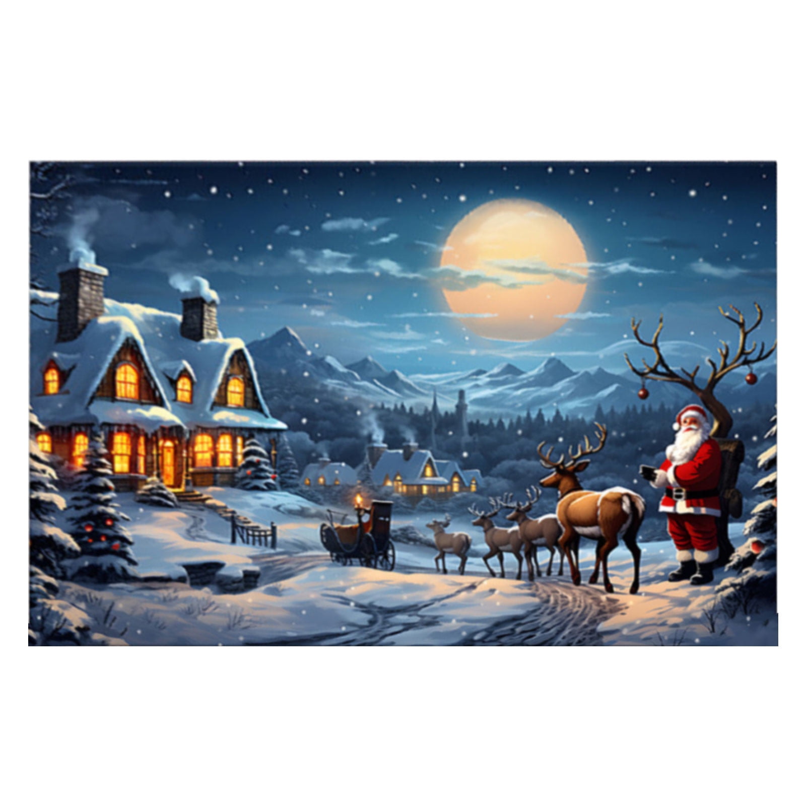 Festive Santa Joy Area Rug GFTOHD12158 main image 0