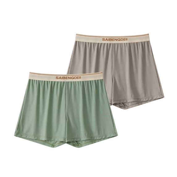 ZToonmas 2 Pack Men's Ice Silk Seamless Boxer Briefs Breathable Stretch Moisture Wicking Underwear