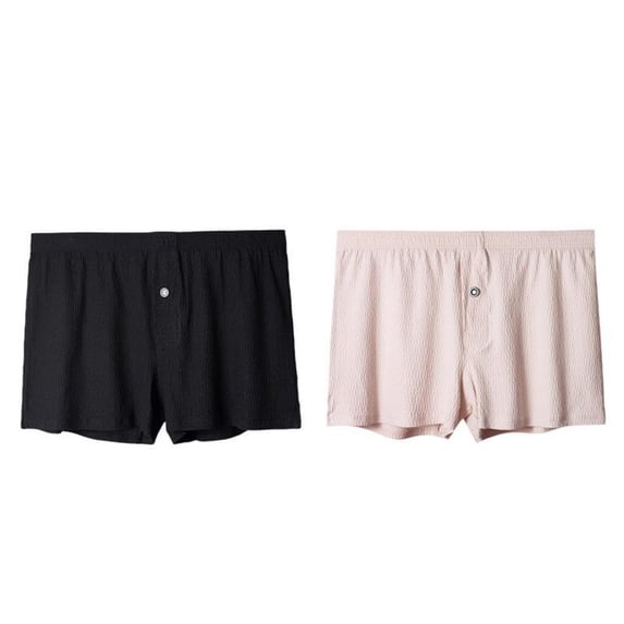 ZToonmas 2 Pack Men's Solid Color Boxer Briefs Breathable Stretch Comfort Soft Underwear for Everyday Wear