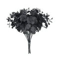 thumbnail image 1 of ZToonmas 3Pcs Halloween Black Eucalyptus Leaf Bouquet, 17.7" Halloween Tabletop Decorations, Gothic Bathroom Home Farmhouse Decor, 1 of 6