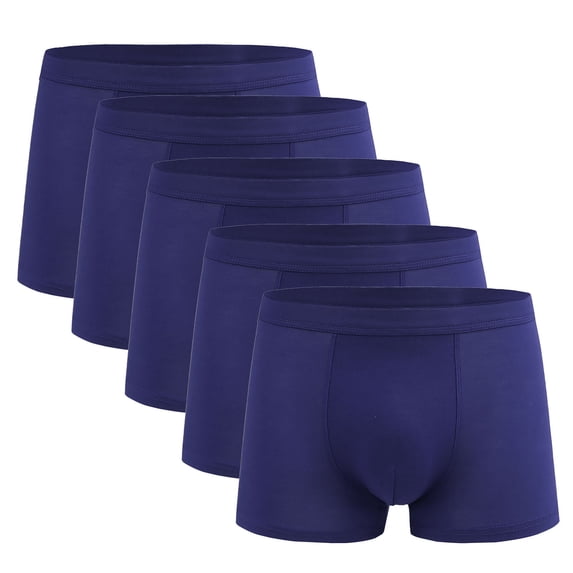 ZToonmas 5 Pack Men's High Stretch Boxer Briefs Plus Size Moisture Wicking Comfort Underwear for Daily Wear