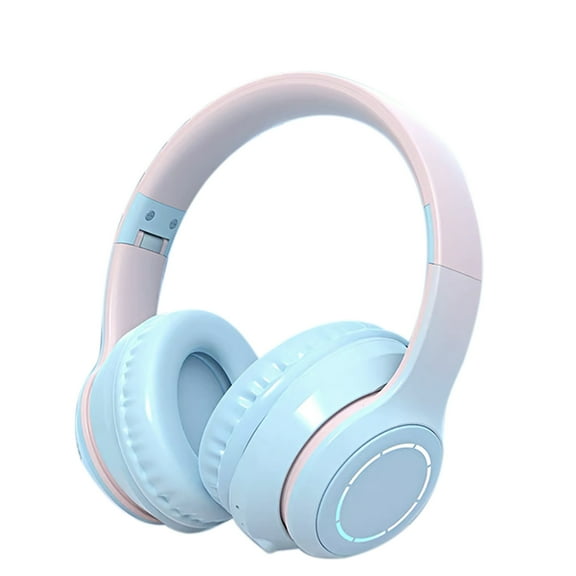 ZToonmas Bluetooth Headphones Over Ear with Foldable Gradient Bluetooth Headset Headset Wireless Game Gift Headset Foldable Headset Gift