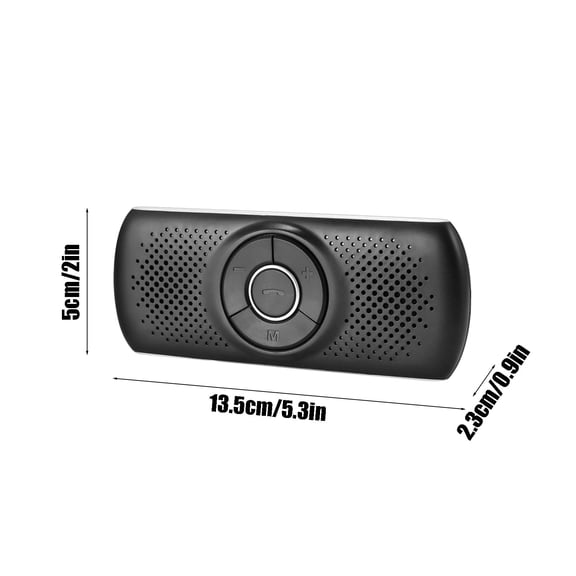 ZToonmas Car Accessories Sun Visor Car Bluetooth Speakerphone Mobile Music Player Voice Navigation Call Broadcast