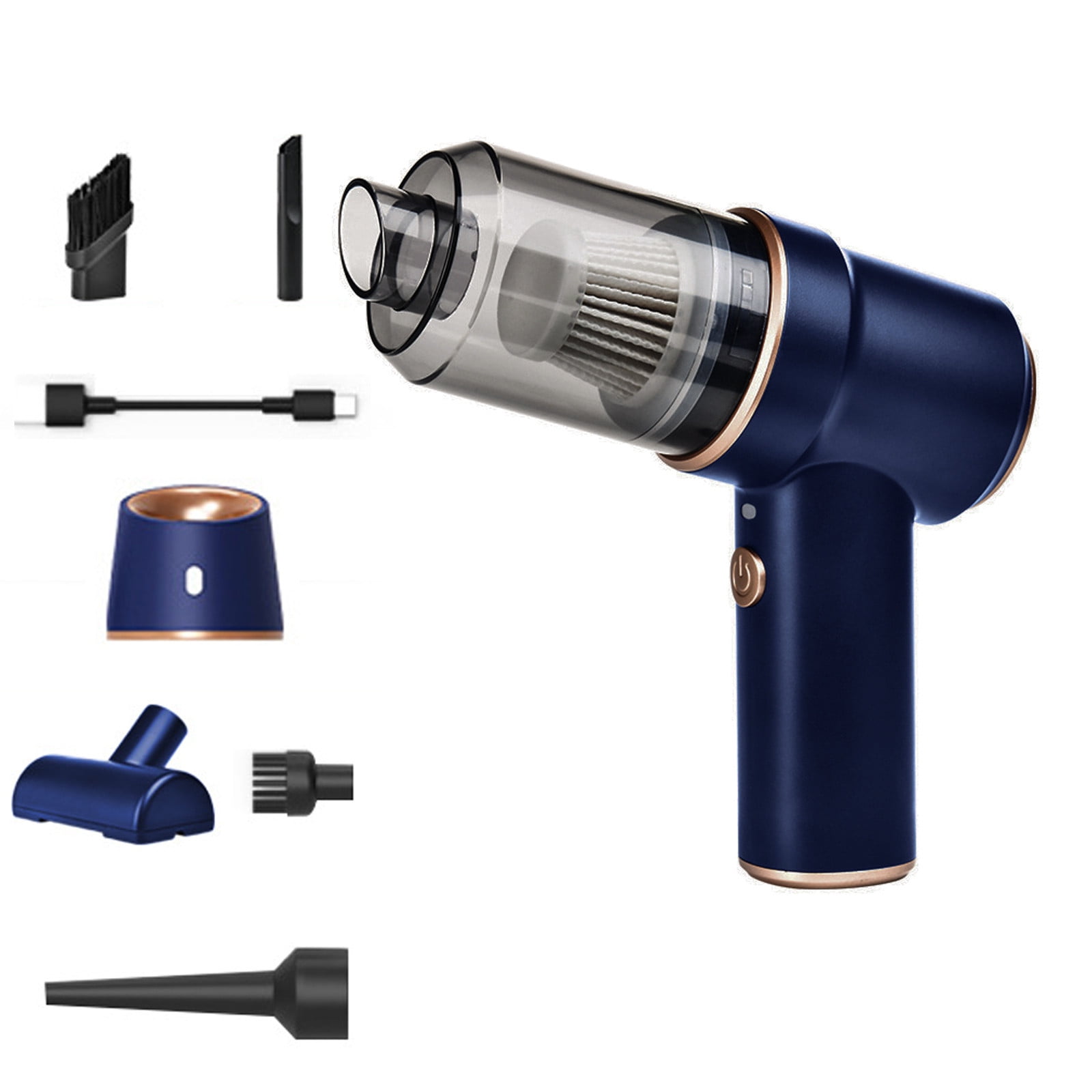 ZToonmas Car Vacuum Cleaner, 2 in 1 Strong Suction Handheld Vacuum Cordless & 42000Rpm Air Duster, Vacuum for Car Clean, Home Use, Travel