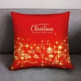 thumbnail image 1 of ZToonmas Christmas Decorative Pillow Cases - Festive Red & Gold Holiday Throw Pillow Covers Christmas Cotton Linen Throw Case Cushion Cover Home Sofa Decor, 1 of 2