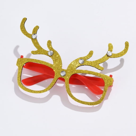 ZToonmas Decoration Christmas Antlers Snowflake Christmas Tree Glasses Holiday Up Glasse