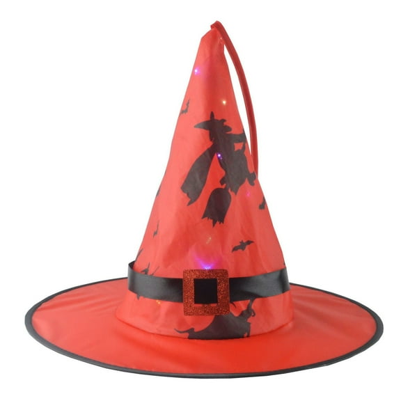 ZToonmas Decoration Halloween Glowing Hat Children Adult Party Dance Up Witch Hat