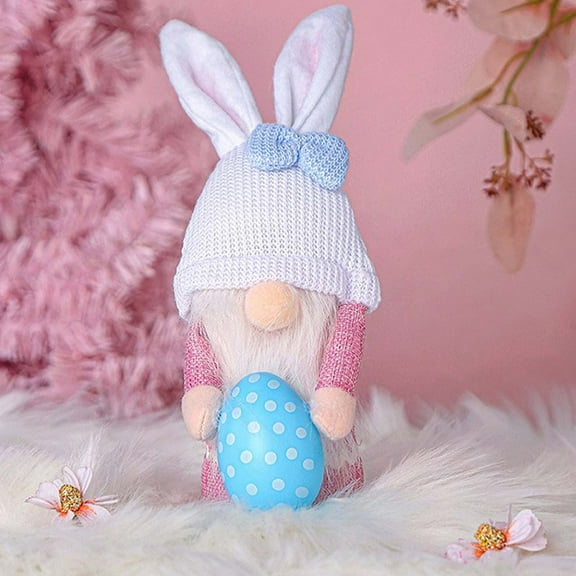ZToonmas Easter Decorations Easter Bunny Ornaments Faceless Old Man Dwarf Doll Decoration Hanging Rabbit Toys