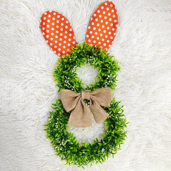 ZToonmas Easter Decorations Easter Wreath Ear Decoration Door Hanging Vines Wreath Rabbit Toys