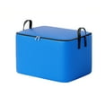 thumbnail image 1 of ZToonmas Fabric Woven Storage Bins With Lids, Large Capacity Comforter And Clothing Storage Bags, Water Proofing And Humidity-Proof, Carrying Handles, 13" x 9" x 7", 1 of 6