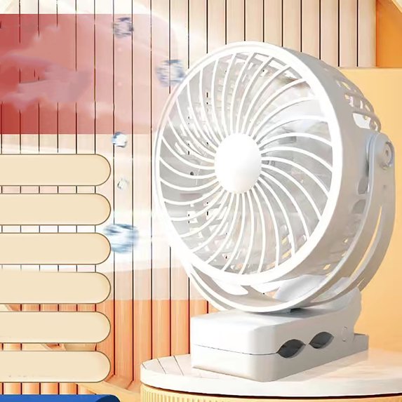 ZToonmas Fan Usb Clip Fan for Home Use Student Dormitories Charging and Plug-In Purpose Office Small Silent Desktop Fan