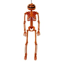 ZToonmas Halloween Decorations Indoor, Halloween Pumpkin Skeletons Decoration, 14" Mini Tabletop Hanging Decor, Ideal for Haunted House Decor