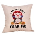 thumbnail image 1 of ZToonmas Halloween Pillow Covers, Halloween Horror Print Pillow Case 1Pc Throw Pillow Covers Decorative Cotton Linen Cushion Case, 1 of 2