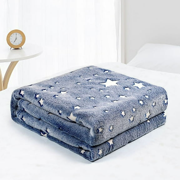 ZToonmas In The Dark Blanket For Unique Birthday Gifts For Girls Boys Teens Soft Cozy Warm Fuzzy Cute Throw Blanket All Seasons Glowing Blankets