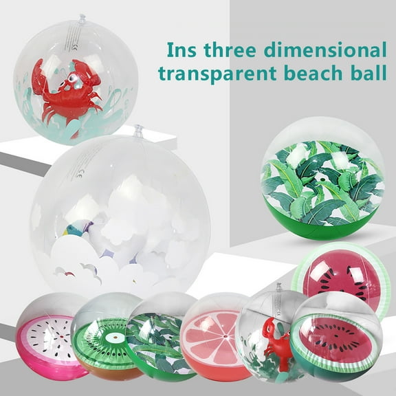 ZToonmas Inflatable Beach Balls Pool Ball Decoration Summer Water Games Gifts 1PC