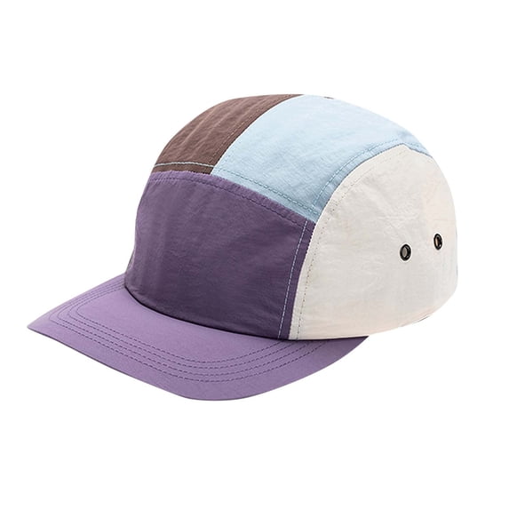 ZToonmas Men and Women Color Block Baseball Cap Adjustable Quick Dry Sun Hat Breathable Outdoor Camper Cap for Hiking Daily Wear