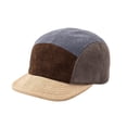 thumbnail image 1 of ZToonmas Men and Women Color Block Corduroy 5-Panel Cap Adjustable Retro Patchwork Baseball Hat Casual Streetwear Dad Cap, 1 of 3
