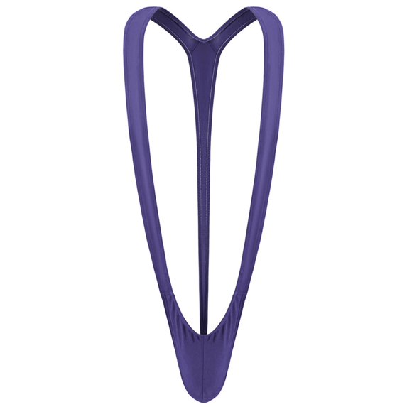 ZToonmas Men's Leotard Bodysuit Thong Hanging Neck Integrated Jumpsuit Underwear for Daily Wear
