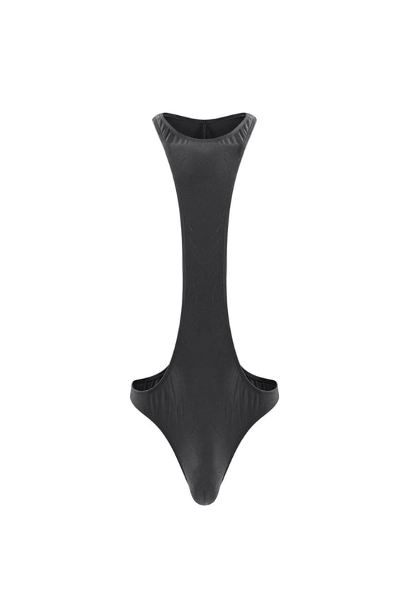 Men's Leotard Bodysuit Thong Hanging Neck Integrated Jumpsuit Underwear for Daily Wear