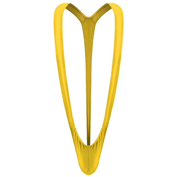 ZToonmas Men's Leotard Bodysuit Thong Hanging Neck Integrated Jumpsuit Underwear for Daily Wear