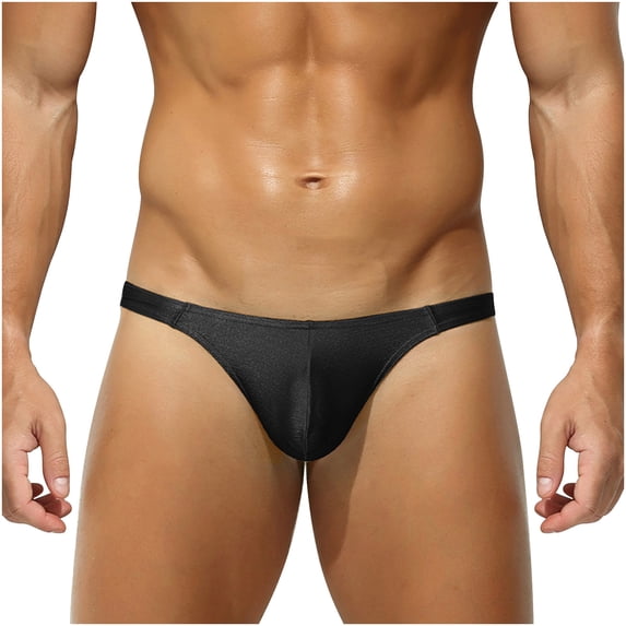 ZToonmas Men's Low Rise Backless Thong Briefs Comfort Stretch Underwear for Daily Wear